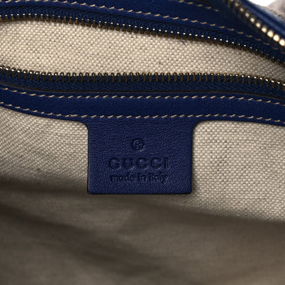 Gucci GG Plus Monogram Medium Boston USA Flag Unicef Duffle Blue 6 of 18