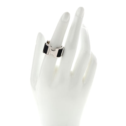 Hermes Madame Calfskin Large Olympe Ring L Black 2 of 4