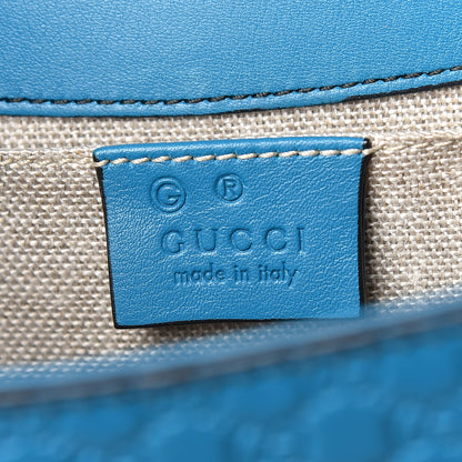 Gucci Soft Microguccissima Medium Emily Chain Shoulder Bag Deep Cobalt 8 of 10