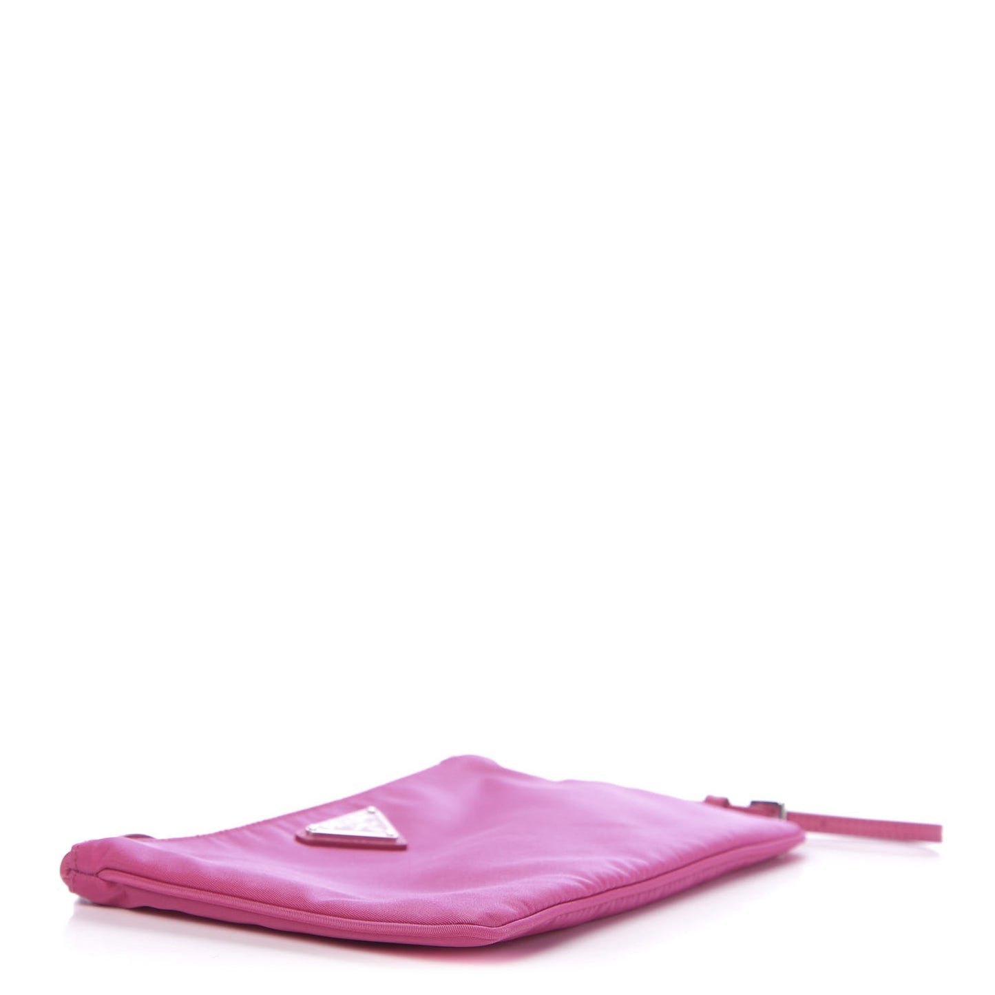 Tessuto Nylon Saffiano Wristlet Fuxia