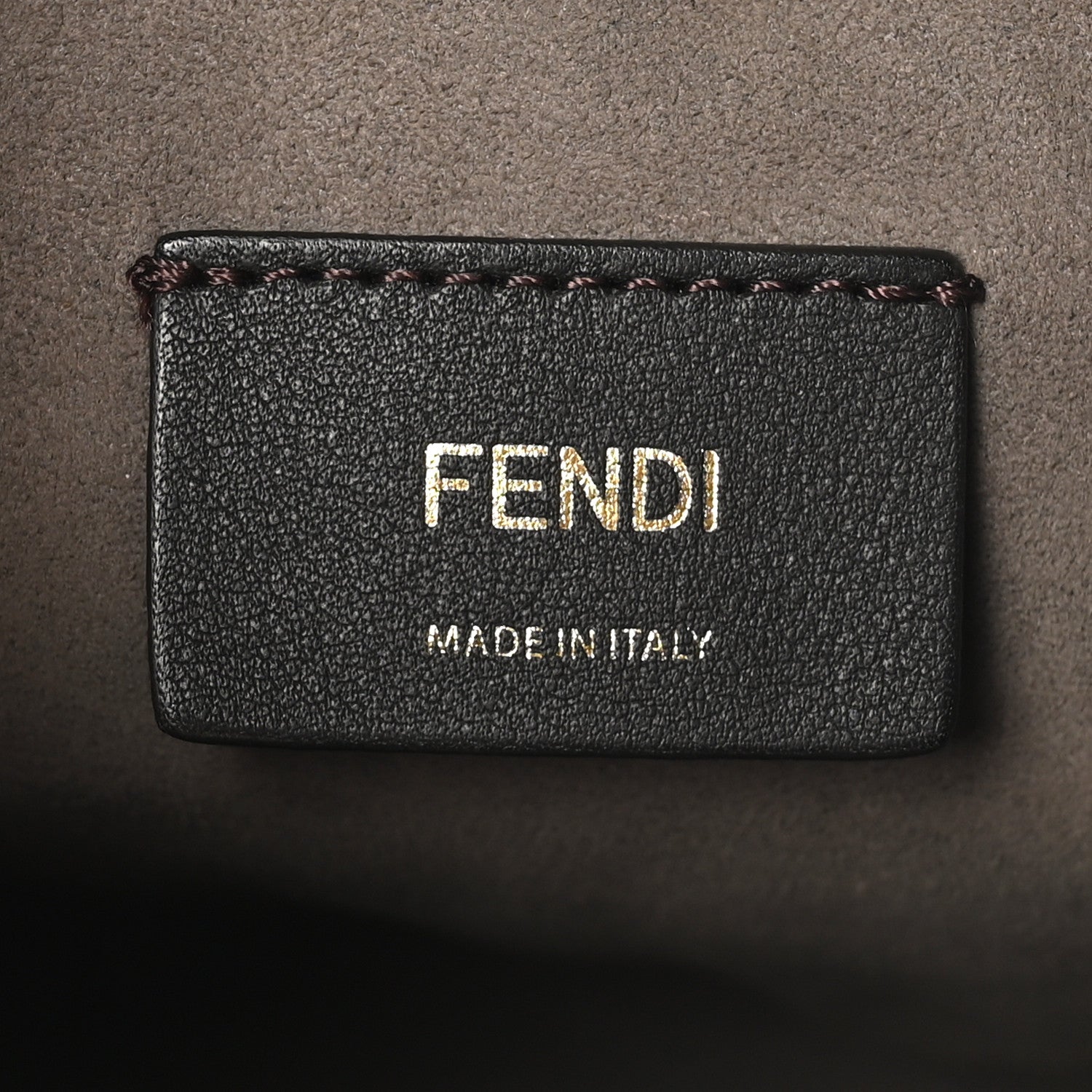 Fendi Vitello Liberty F is Fendi Bi-Color FF 1974 Embossed Mini Mon Tresor Bucket Bag Maya Black 6 of 10