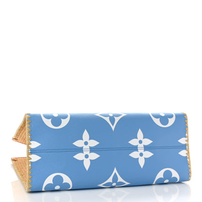 Louis Vuitton Monogram Giant Raffia Monaco By The Pool Onthego GM Blue 4 of 8