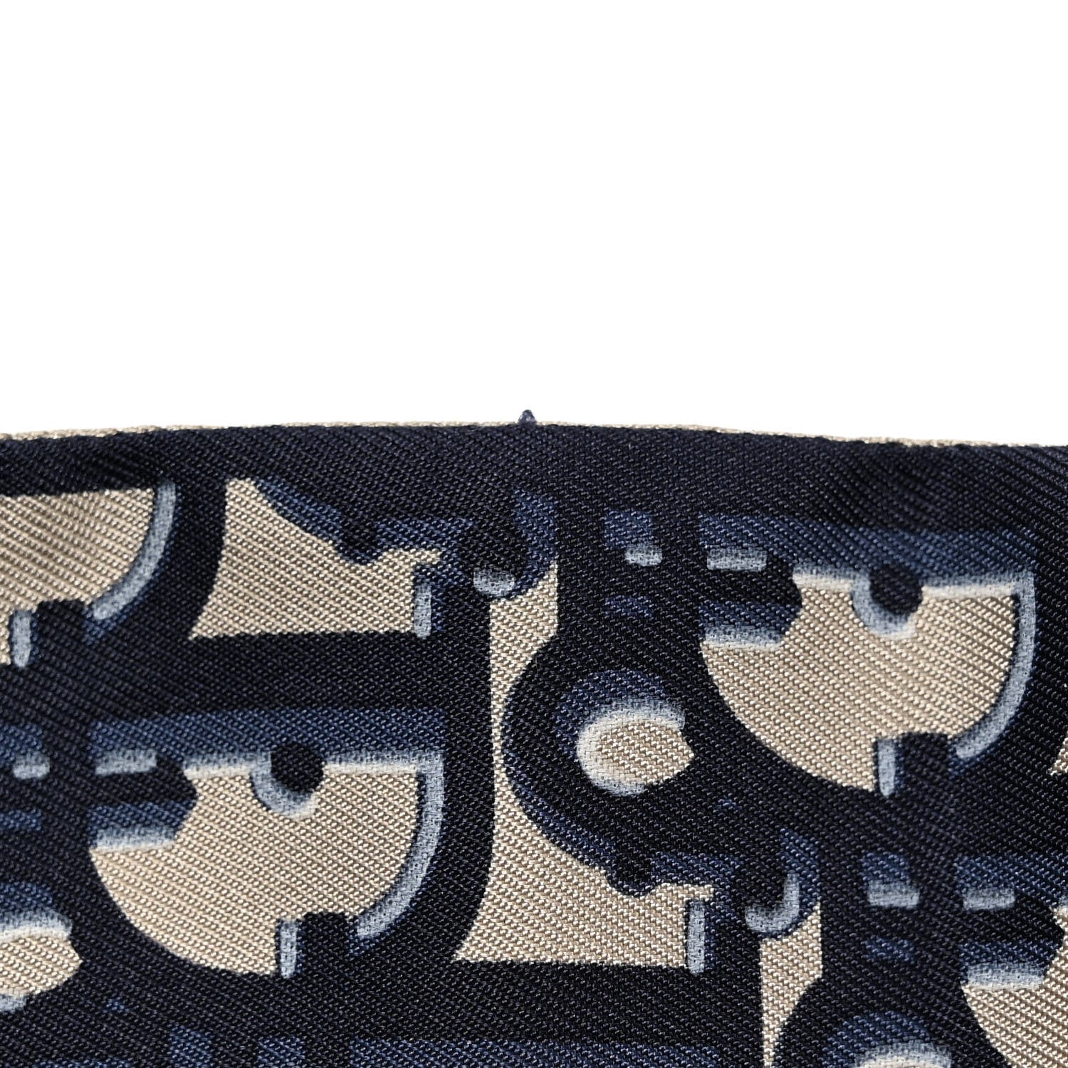 Christian Dior Silk Oblique Mitzah Scarf Blue 4 of 6