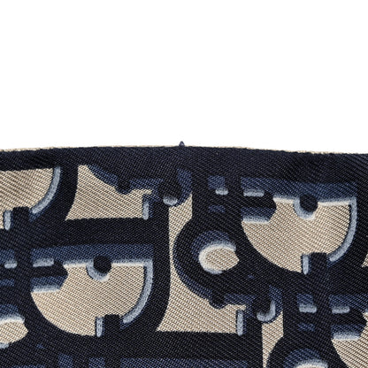 Christian Dior Silk Oblique Mitzah Scarf Blue 4 of 6