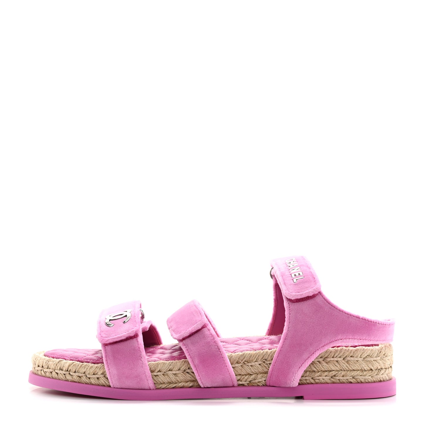 Velvet CC Flat Sandals 41 Pink