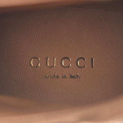 Gucci Suede Akerman Peep Toe Ankle Boots 36.5 Camel 8 of 9