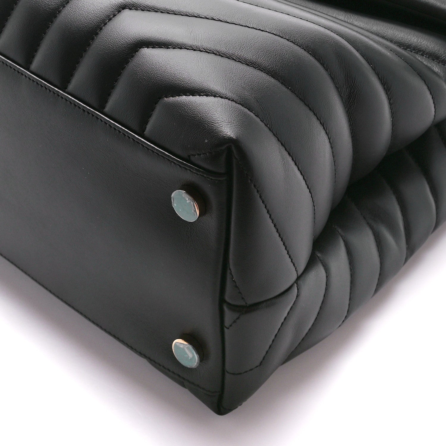 Saint Laurent Calfskin Y Quilted Monogram Large Loulou Chain Satchel Black 12 of 12