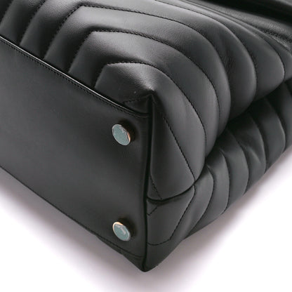 Saint Laurent Calfskin Y Quilted Monogram Large Loulou Chain Satchel Black 12 of 12