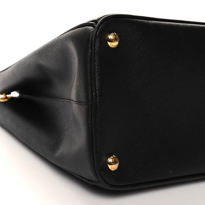 Prada Saffiano Medium Galleria Double Zip Tote Black 8 of 11