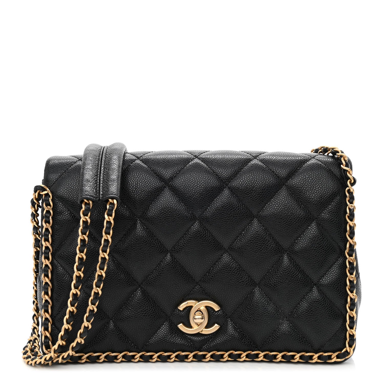Chanel Caviar Quilted Never Ending Chain Flap Black 1 of 11