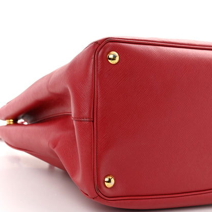 Prada Saffiano Lux Large Tote Fuoco 8 of 10