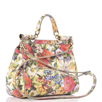 Dolce & Gabbana Dauphine Floral Print Medium Miss Sicily Satchel Multicolor 3 of 8