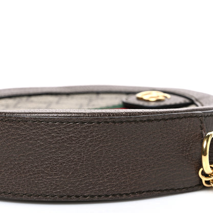 Gucci GG Supreme Monogram Web Mini Ophidia Round Shoulder Bag Brown 10 of 10