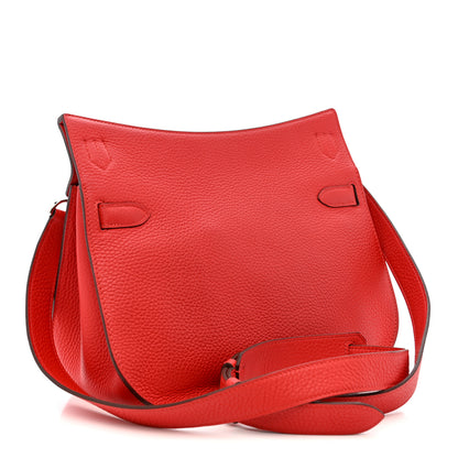 Hermes Taurillon Clemence Jypsiere 28 Rouge Tomate 3 of 12