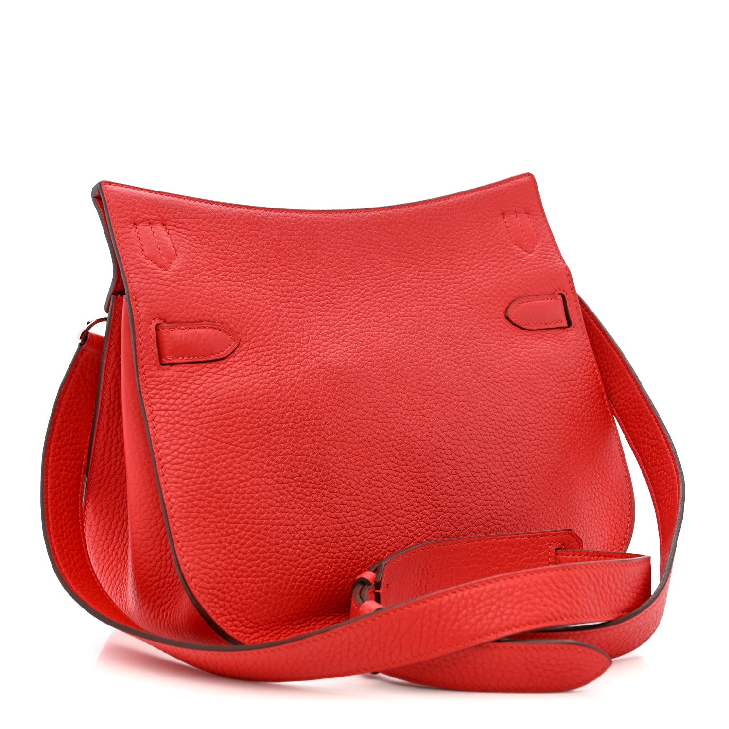 Hermes Taurillon Clemence Jypsiere 28 Rouge Tomate 3 of 12