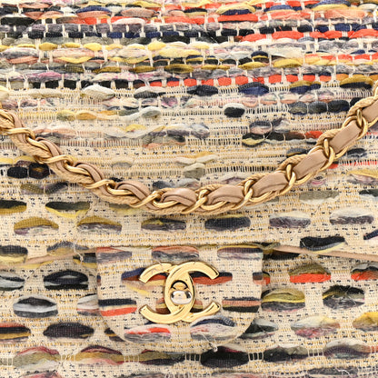 Chanel Tweed Maxi Single Flap Multicolor 8 of 13