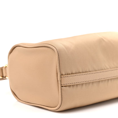 Prada Re-Nylon Triangle Pouch Shoulder Bag Camel Brown 8 of 8