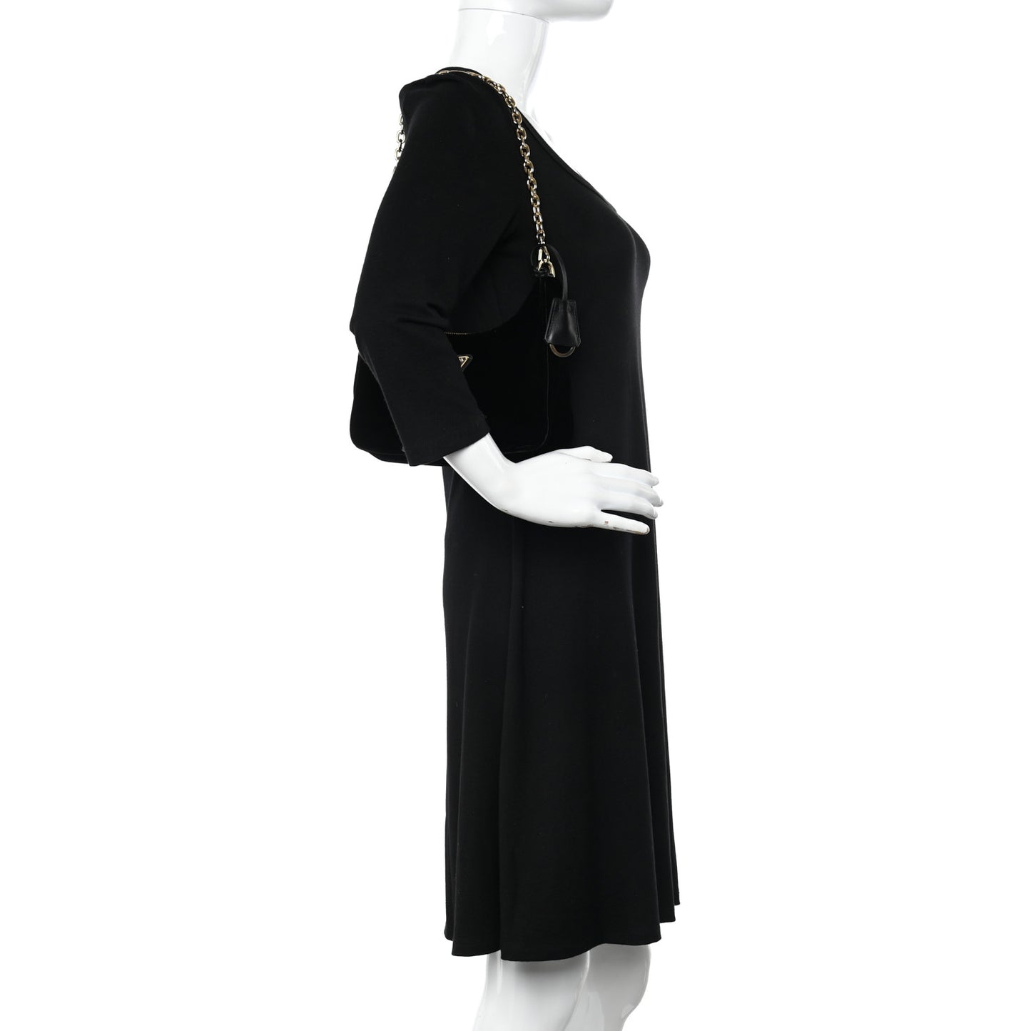 Velvet Nappa Mini Re-Edition Shoulder Bag Black