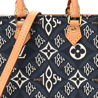Louis Vuitton Jacquard Since 1854 Petit Sac Plat Blue 6 of 8