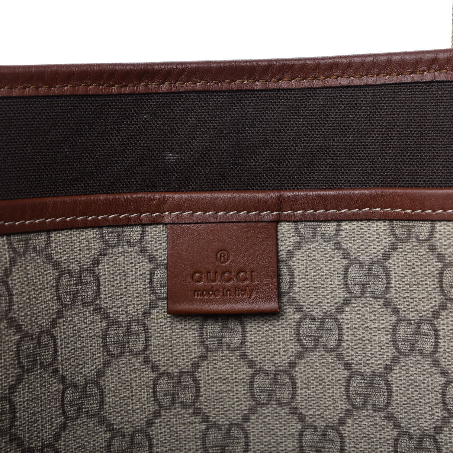 Gucci GG Plus Monogram Medium Signature Web Loop Tote Brown 8 of 10