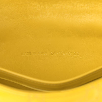 Christian Dior Patent Cannage New Lock Pouch Yellow 7 of 14