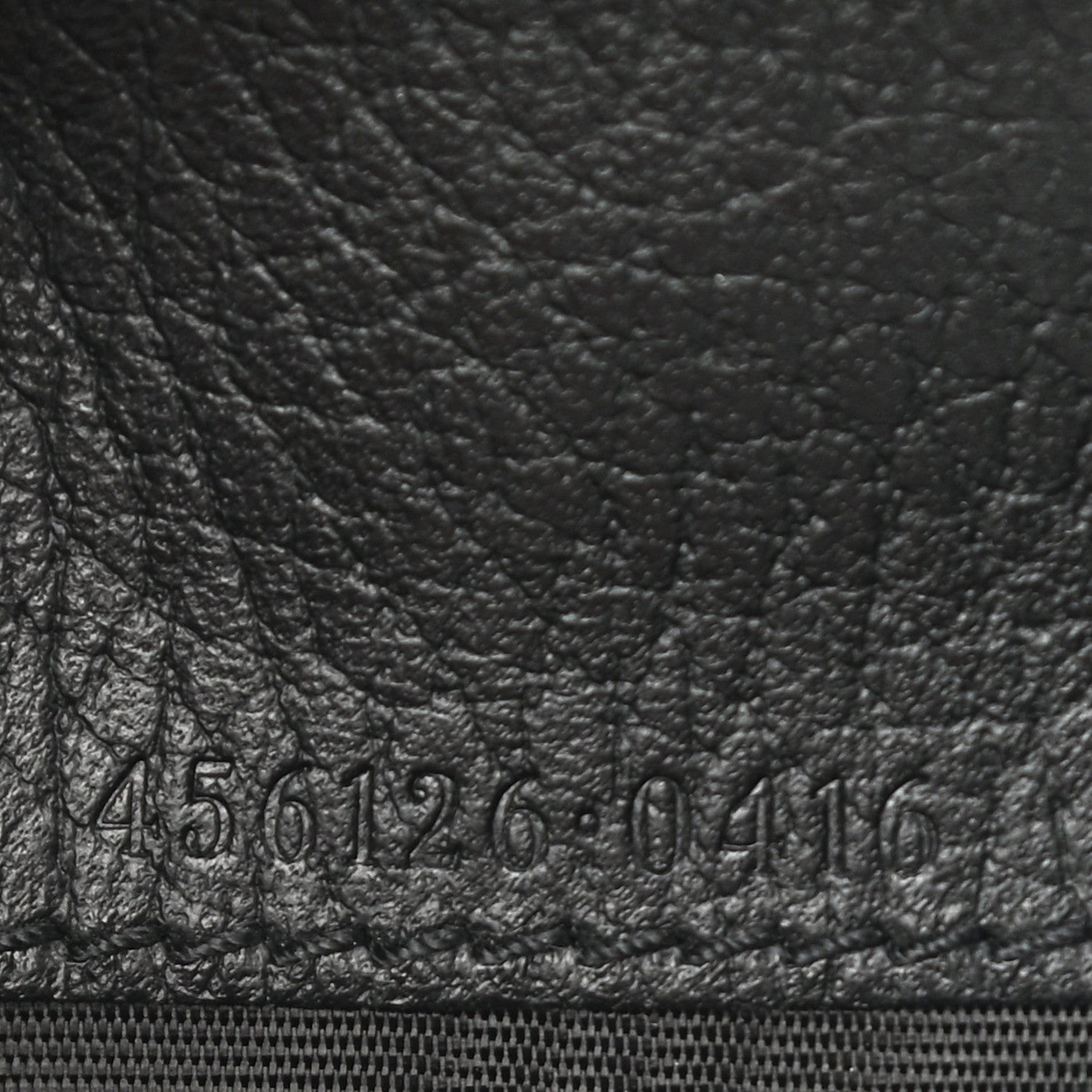 Gucci Pebbled Calfskin GG Marmont Card Case Black 8 of 9