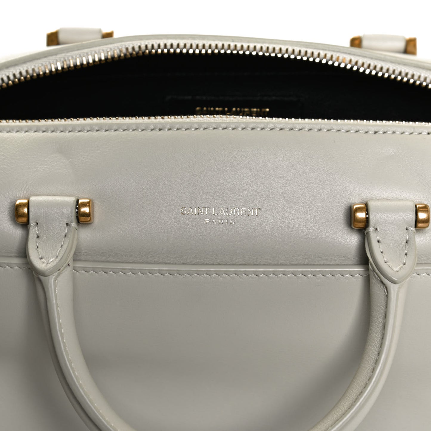 Calfskin Classic Baby Duffle Dove White