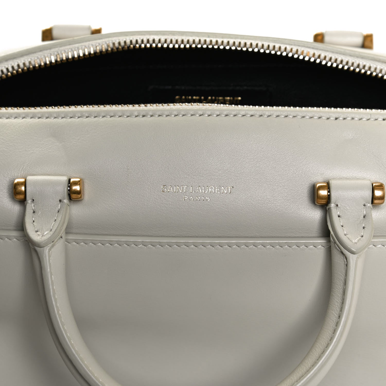 Saint Laurent Calfskin Classic Baby Duffle Dove White 7 of 12