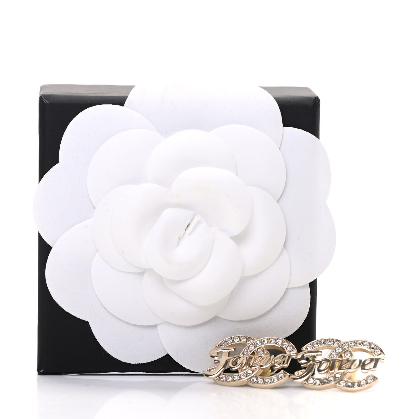 Crystal CC Forever Earrings Gold