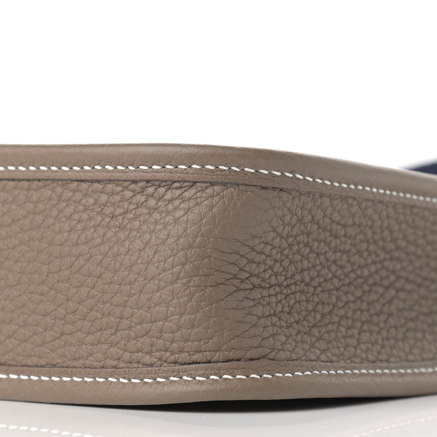 Hermes Taurillon Clemence Amazone Evelyne TPM Etoupe Bleu Indigo 9 of 9