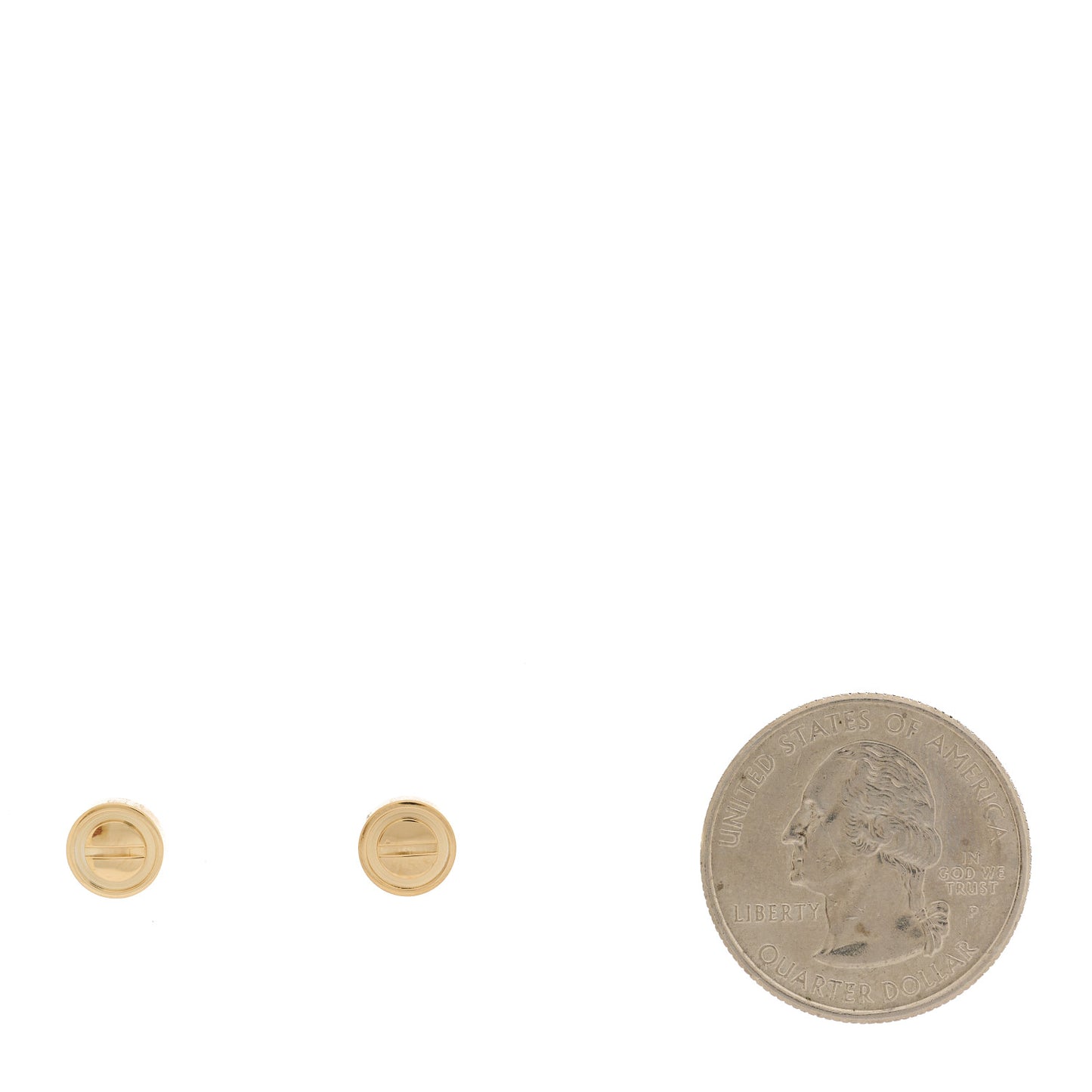 18K Yellow Gold LOVE Earrings