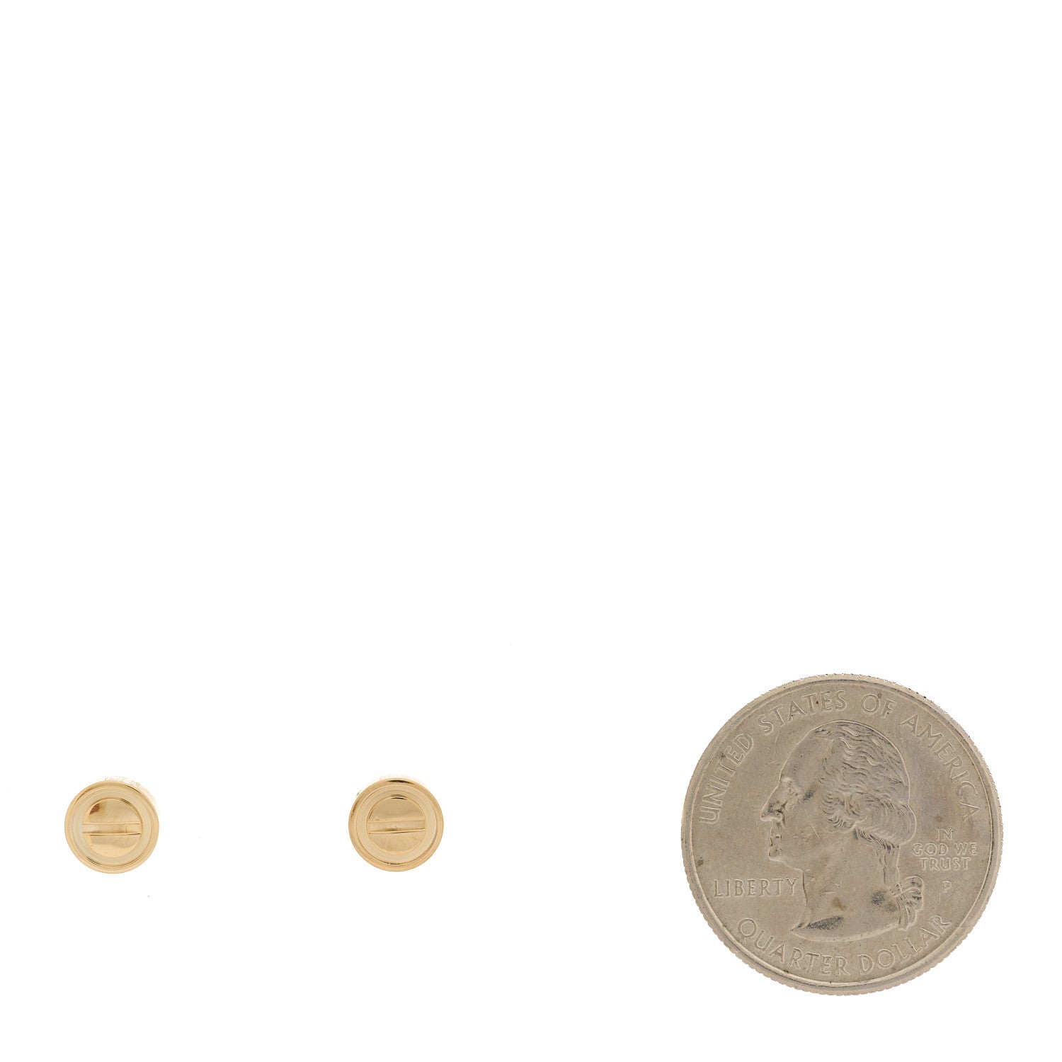 Cartier 18K Yellow Gold LOVE Earrings 4 of 7