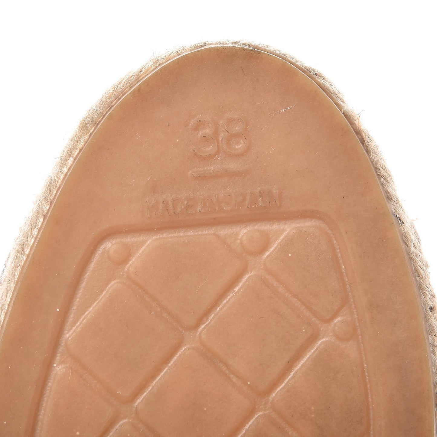 Linen CC Espadrilles 38 Beige Black