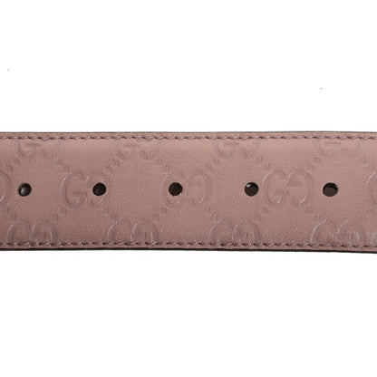 Gucci Guccissima Interlocking G Belt 85 34 Antique Rose 5 of 6
