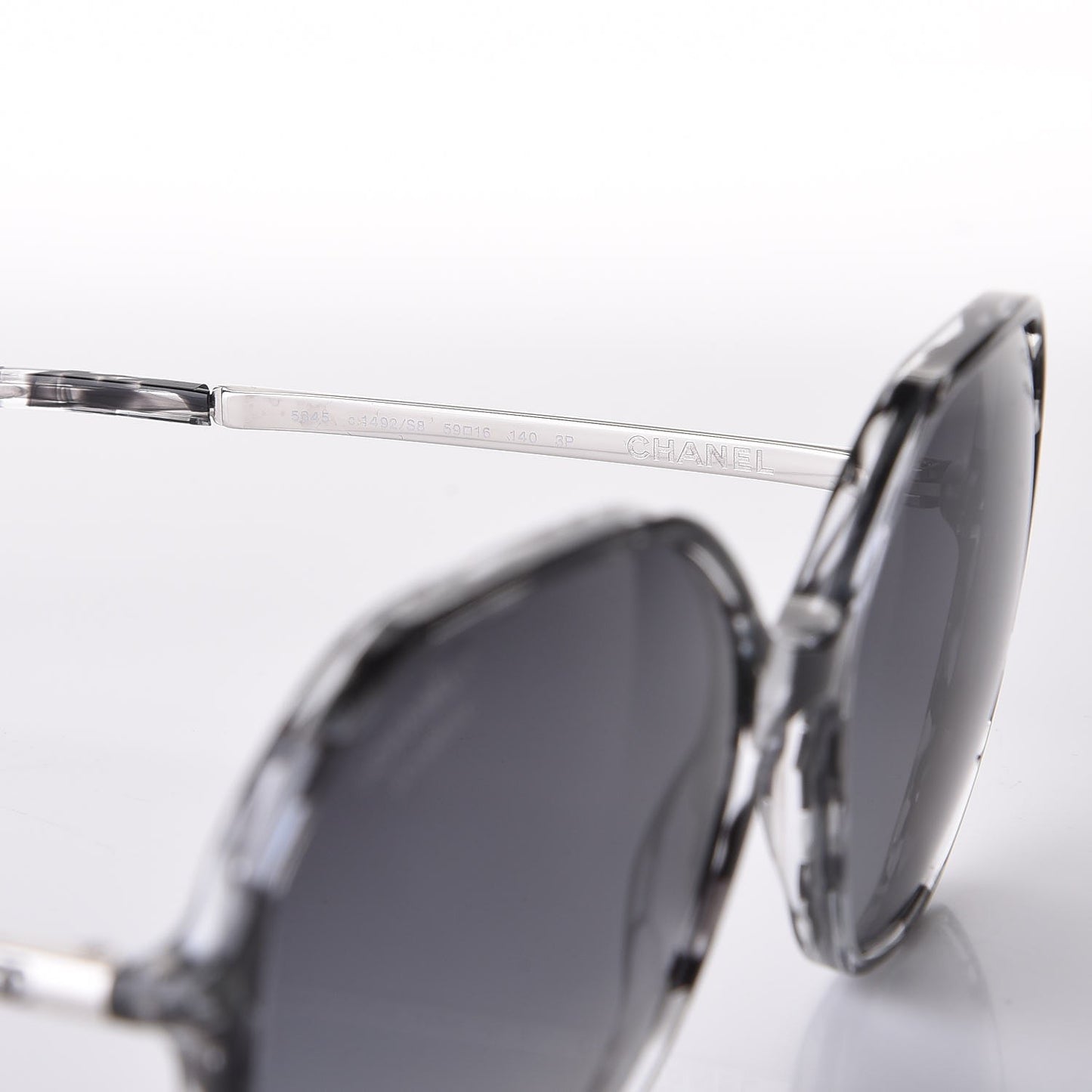 CC Polarized Oversized Sunglasses 5345 Black Grey
