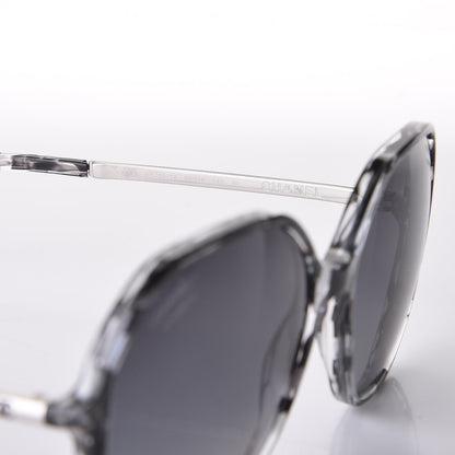 Chanel CC Polarized Oversized Sunglasses 5345 Black Grey 6 of 9