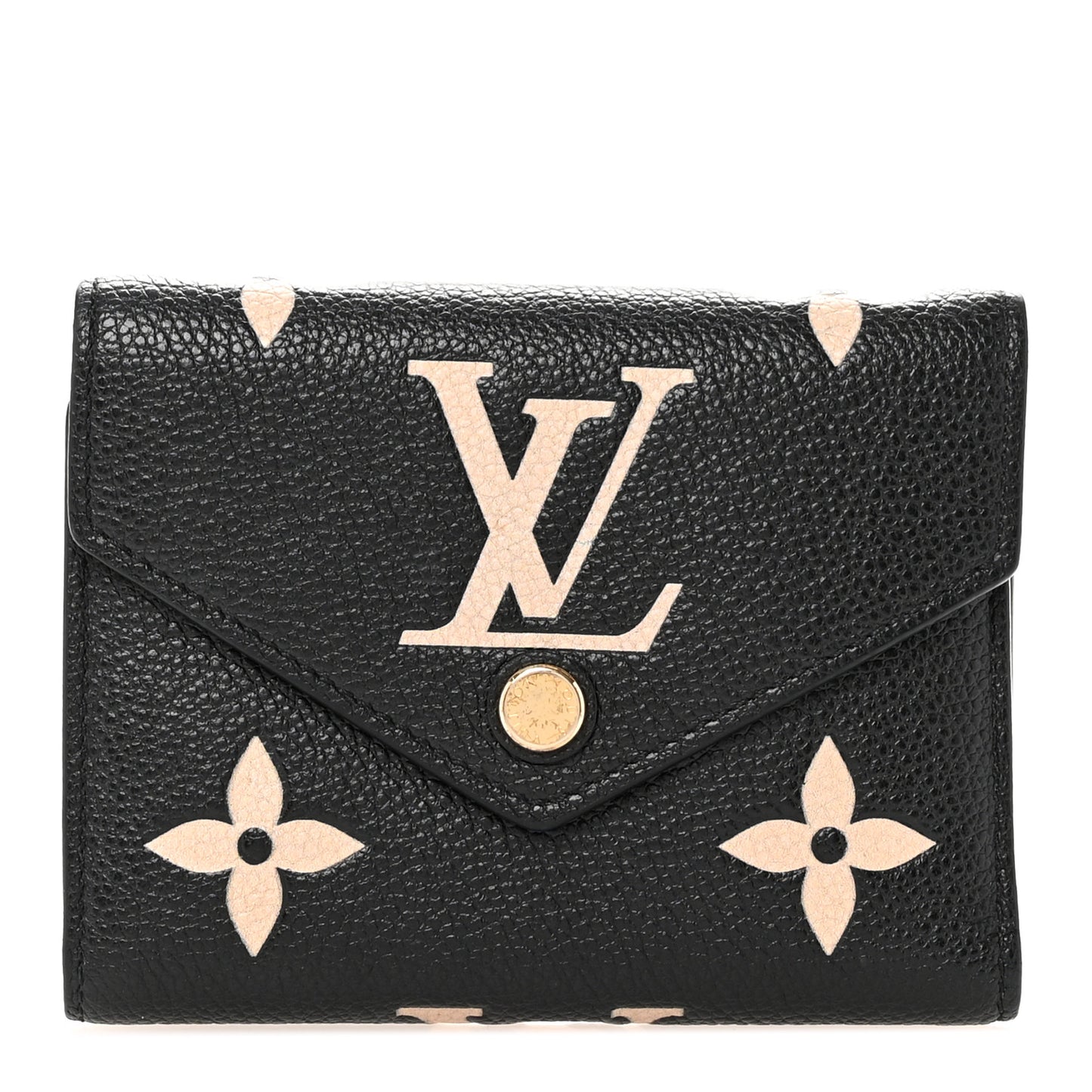 Empreinte Monogram Giant Victorine Wallet Black Beige