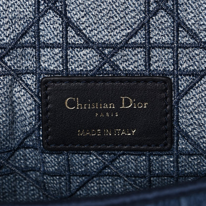 Christian Dior Denim Cannage Small Caro Bag Blue 6 of 10