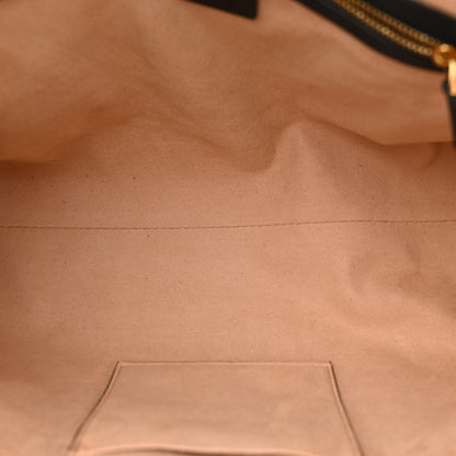 Gucci GG Supreme Monogram Bees Medium Padlock Tote Beige Oro Black 5 of 13