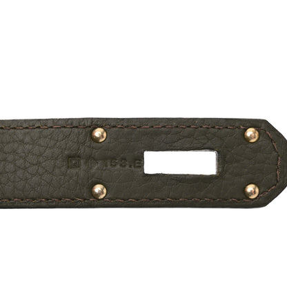 Hermes Taurillon Clemence Jypsiere 34 Vert De Gris 7 of 11