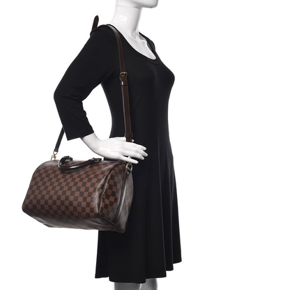 Louis Vuitton Damier Ebene Speedy Bandouliere 30 3 of 10