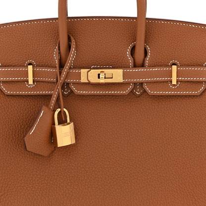Hermes Togo Birkin 25 Gold 7 of 10
