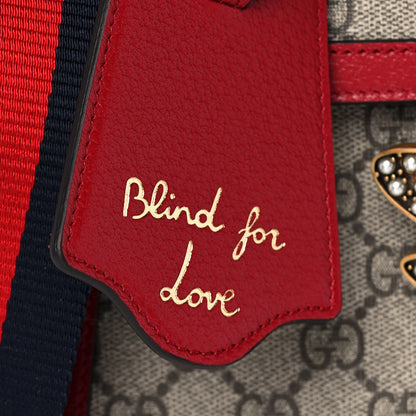 Gucci GG Supreme Monogram Small Queen Margaret Top Handle Bag Red 10 of 12