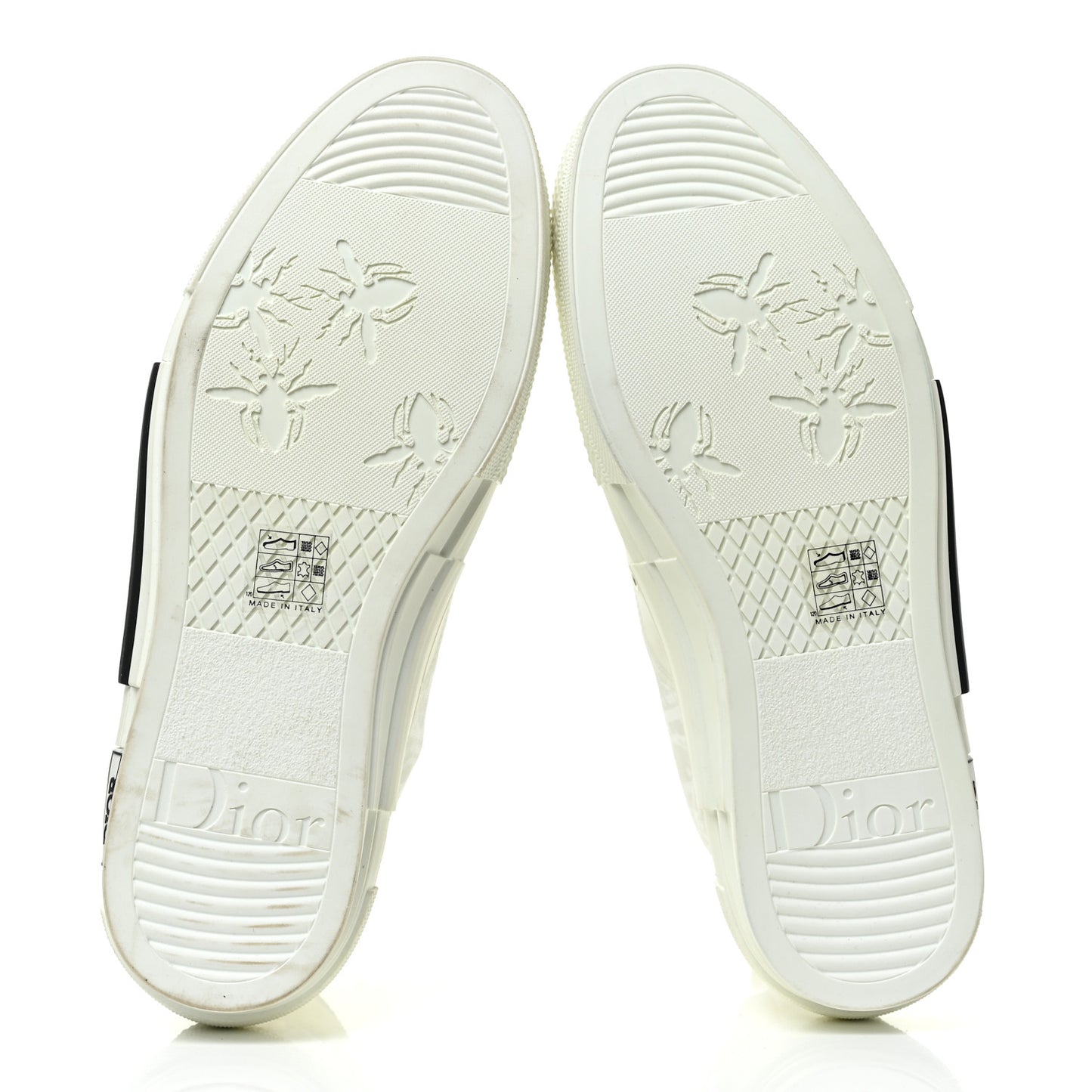 Technical Canvas Oblique Mens B23 High Top Sneakers 42 White