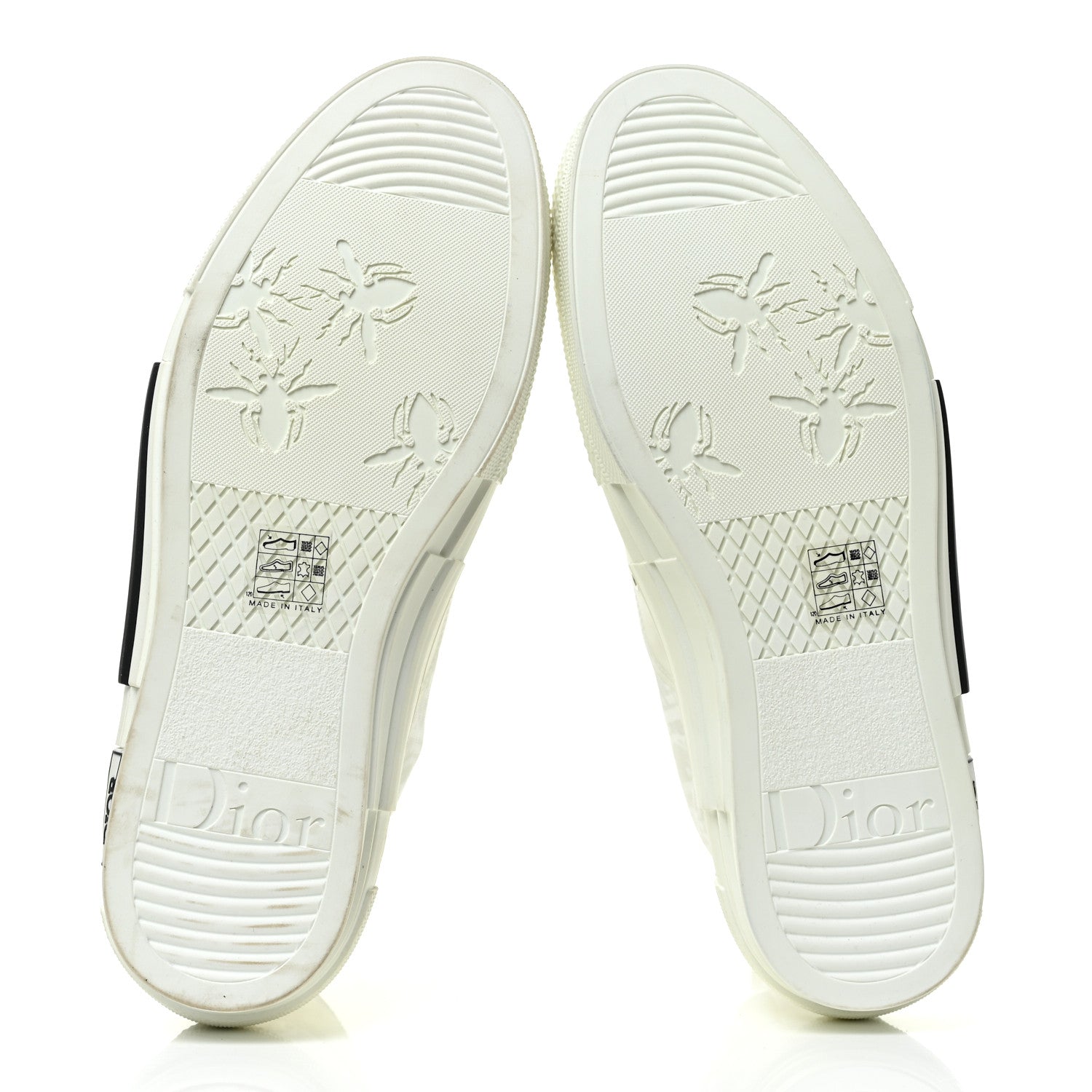 Christian Dior Technical Canvas Oblique Mens B23 High Top Sneakers 42 White 6 of 9