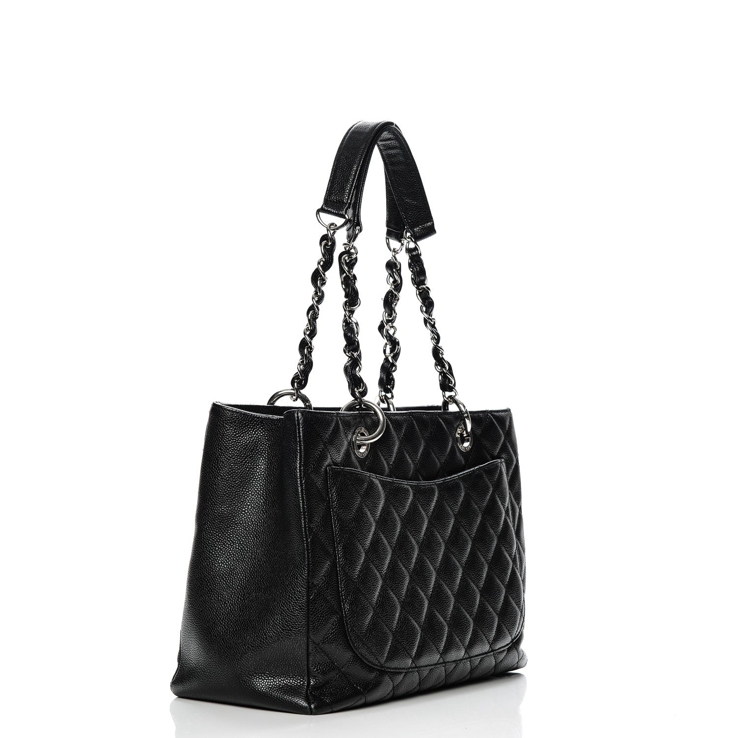 Chanel Caviar Quilted Grand Shopping Tote GST Black 3 of 12