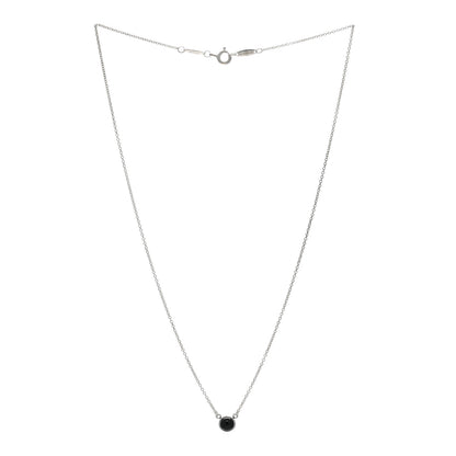 Tiffany Sterling Silver Black Jade Elsa Peretti Color By The Yard Necklace 2 of 4
