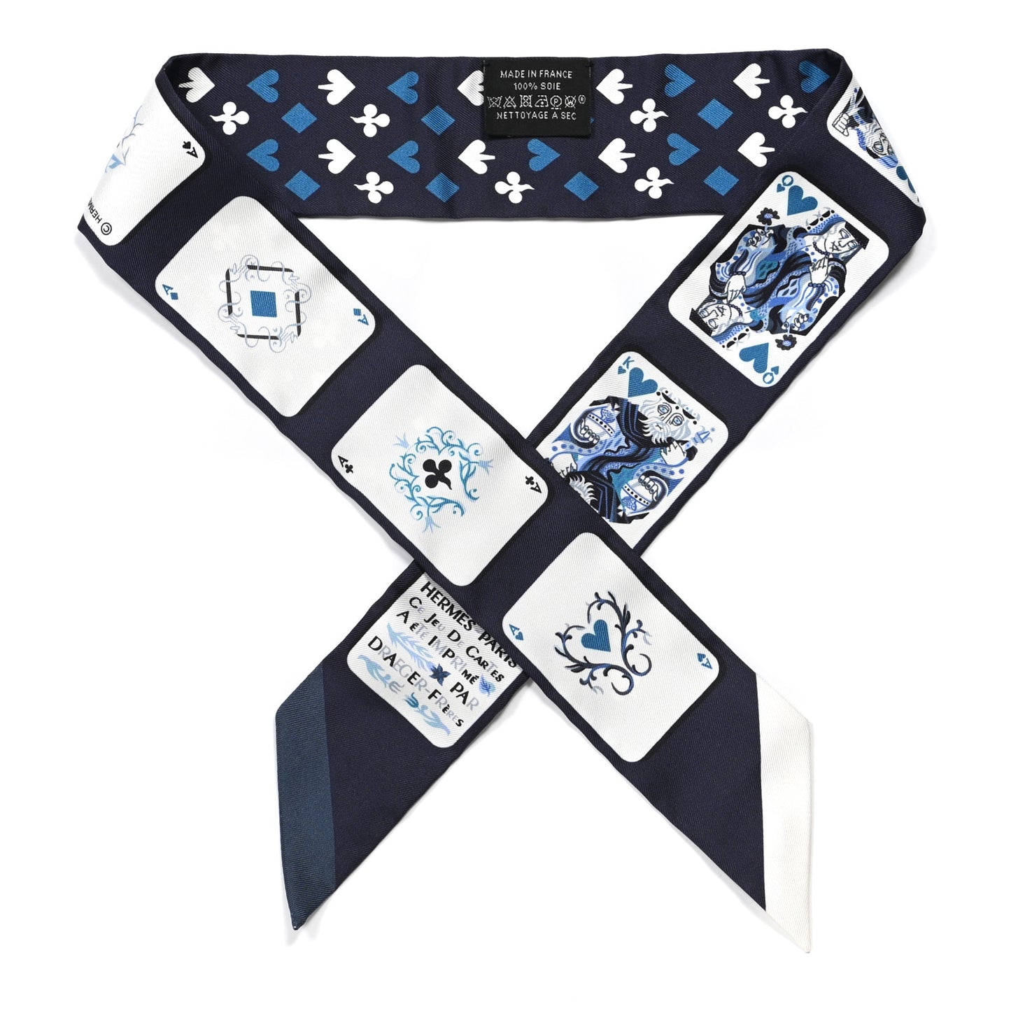 Silk Jeu de Cartes Twilly Marine Petrole White