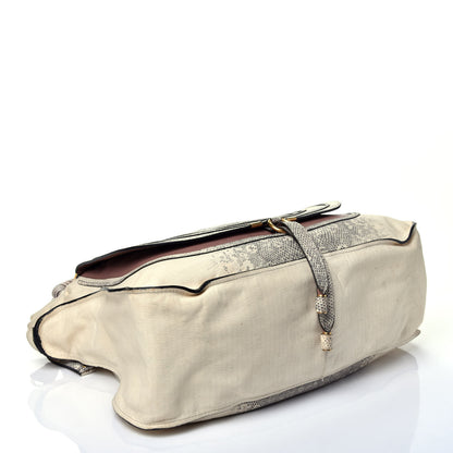 Chloe Calfskin Lizard Embossed Large Marcie Satchel 4 of 9