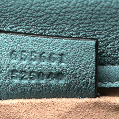 Gucci Wonka Grain Calfskin Mini Diana Tote Bag Dusty Azure Orange Fluo 7 of 12